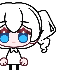 头发 马尾 左侧 A 7